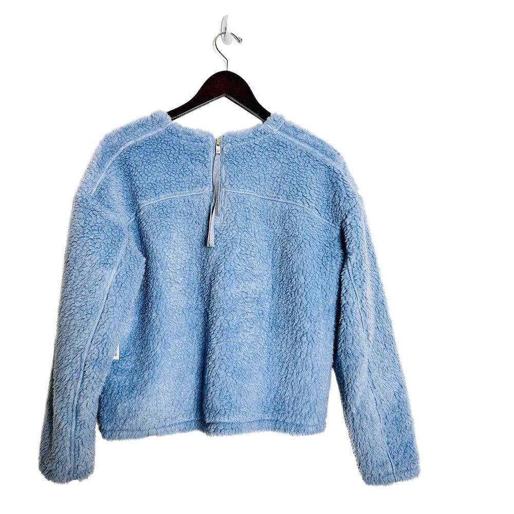 Lululemon Pullover 8 Sweatshirt Sherpa Athletic Workout Training Wool Warm Blue - Picture 3 of 6
